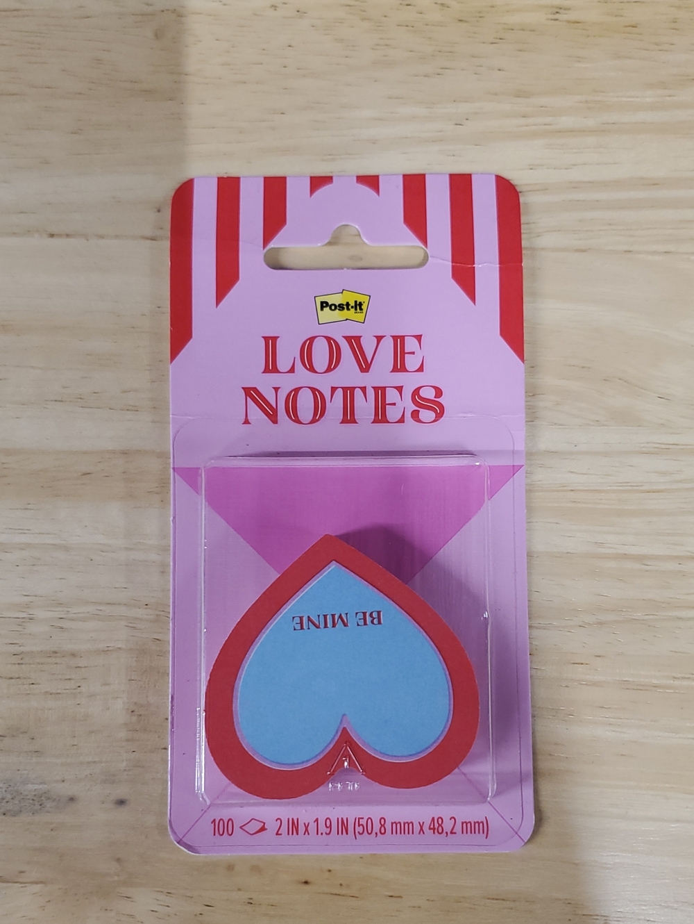 Love Notes Heart-Shaped Sticky Notes - Pink, Red, Blue